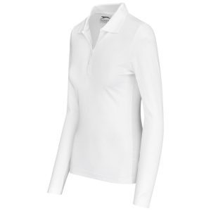 Ladies Long Sleeve Zenith Golf Shirt - White